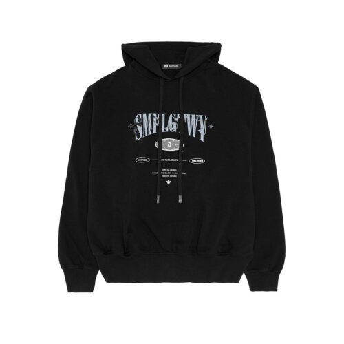 Hooded Sweatshirt (Black/Blue)